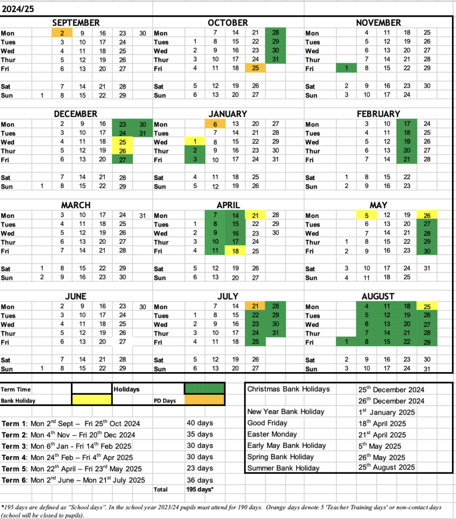 Hemlington Hall Academy School Term Dates and Holidays Hemlington